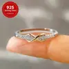 Anillo Nuevo S925 Sellado para Mujer Número de la Suerte 8 Incrustado de Circonita Fresco Sencillo Moda Red Social Fila Única Al por Mayor