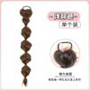 Peluca de cola de caballo con trenza de boxeo popular en Internet para mujer, trenza de burbuja con motas naturales, trenza de linterna, peluca con doble cola de caballo y correa