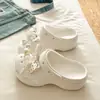 Sandálias Fechadas Versáteis de Pérola Luxuosas e de Alta Qualidade, Modernas e Elegantes para Uso Diário Casual de Verão, Chinelos Confortáveis de EVA