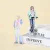 Placa de Soporte Acrílico Personalizada por el Fabricante, Personalizada, Animación Bidimensional, Adornos Humanoide de Escritorio, Placa de Soporte Acrílico Transparente