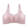 Ropa interior sin costuras para mujeres con poco busto, estilo de verano delgado, realza y junta los pechos laterales, anti-caída, sin varillas, sujetador de soporte suave