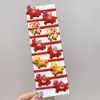 Diadema Infantil Roja Año Nuevo Goma Pequeña Año Nuevo Cuerda para el Cabello Linda y que No Lastima Adorno Festivo para la Cabeza Cuerda para el Cabello de Niñas Accesorios para el Cabello