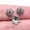 10X4Mm 0.4g Multicolor DIY Accesorios para Joyería Hecha a Mano Tapa de Cuentas Soporte de Flor