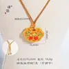 Pu Zuo Sifeng Mismo Estilo Accesorios Diy Colgante Ruyi de Caqui Collar Todo Ruyi Candado Cadena de Lana Vintage