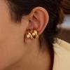 Jingqiao Pendientes de perla de moda europea y americana, lujo ligero, acero de titanio de alta calidad, pendientes no decolorables, sentido del diseño, estilo nicho