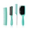 Luotts Pente Almofada de Ar Conjunto de Cabeleireiro Pente Dentes Largos Pente Cabelo Liso Pente com Bolsa de Ar Pente de Cauda Pontiaguda Pente de Dentes de Nylon