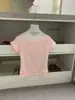 Wgwe9640 Guangzhou Shisanxing Moda Feminina Verão 2026 Novo Estilo Coreano Manga Curta Slim Fit Ombro a Ombro Top Camiseta
