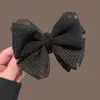 Presilha Banana com Laço de Bolinhas Estilo Coreano para Mulheres Clip de Coque de Alta Qualidade Clip Vertical Clip Torcido 2026 Novos Acessórios de Cabelo Headwear