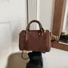 2026 Nuevo Bolso de Mano Simple Retro con Textura Mate Invierno Nuevo Elegante Versátil Ins de Hombro Cruzado