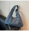 Transfronterizo Nueva Moda Todo-combinable Artístico Nicho Leopardo Bolso de Axila Retro Tote Bolso de Hombro Diario para Mujer