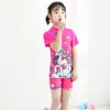 Desenhos animados europeus e americanos crianças swimwear bonito meninos e meninas swimwear pequenas e médias crianças de uma peça bebê de secagem rápida atacado