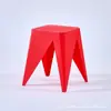 Silla de Comedor ins Color Nórdico Silla de Comedor Apilable Taburete Cuadrado para Comedor Taburete Alto para Cambiar Zapatos en Casa Taburete de Plástico para Adultos