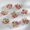 Fio de Flores Begônias Simuladas Material para Grampo de Cabelo, Guirlanda, Adorno de Cabeça Casamento na Floresta Fundo Parede de Flores Caixa de Presente com Flores e Flores Artificiais