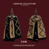 Una Nueva Bufanda Clásica de Estilo Coreano con Estampado de Espiga, de Doble Cara, para Otoño e Invierno, para Parejas, Bufanda de Punto Moderna, Cálida y a la Moda, Versátil