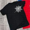 Camiseta holgada de manga corta con cuello redondo y estampado de letras estilo americano Y2K, estilo hip hop punk, estilo callejero distintivo