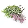 Planta Artificial Pequenas Folhas em Formato de Coração Buquê de Plástico Decoração de Casa DIY Acessórios Feitos à Mão Materiais Grama de Amendoim