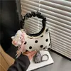 Moda Transfronteriza Bolso de Hombro Coreano de Lunares para Mujer, Bolso Versátil Tipo Dumpling, Nuevo Bolso Cruzado de Hombro Simple y Elegante 2026