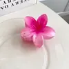 Vacaciones en la playa clip floral de plátano para el pelo pinza de garra floral de dopamina para recogidos en la parte posterior de la cabeza accesorio para el cabello adorno para el pelo