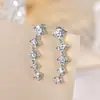 Atacado Transfronteiriço Personalizado Doce-Legal Alto Padrão Brilhante Luxo Leve Orelhas de Brinco Banhadas a Ouro 14K Moissanite Estilo Fada Moda Joia de Orelha