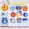 4.0 dupla face de impressão acrílica gota suporte telescópico airbag em forma personalizado LOGO desktop suporte de telefone móvel
