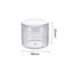Botella de Crema PS 20g Caja Redonda Alta Embotellado Plástico Transparente Empaque Cosmético Caja de Crema Rosca Embotellado