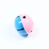 Campana grande de 4 cm pintura dos colores accesorios DIY decoración de collar de perro navideño colgante de llavero materiales hechos a mano