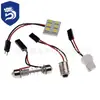 Luz de Teto para Carro T10 LED 5050 6 SMD Luz de Leitura Luz Branca Destaque Luz do Compartimento