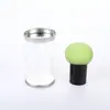 Bola de Molienda Redonda Esponja de Aire para Maquillaje Bola de Maquillaje Doble Uso Seco y Húmedo Sin Polvo Mango Portátil Huevo de Maquillaje