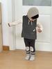 Chaleco de Punto para Niños 2026 Primavera Nueva Ropa para Bebé Estilo Coreano Ropa para Niños Conjunto de Camiseta y Leggings para Niños
