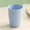 Juego de Tazas de Agua Portátiles de Paja de Trigo para Uso Doméstico en la Sala de Estar, Taza de Plástico Simple Creativa, Taza de Leche Anticaída