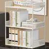 Estante Metálico para Documentos de Oficina Caja para Archivos Estante de Almacenamiento Multicapa Carpeta de Hierro Caja de Almacenamiento de Archivo Vertical Libro