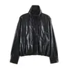 Ins ropa de mujer al por mayor estilo europeo y americano transfronterizo otoño nuevo chaqueta de aviador efecto piel vintage 8490709