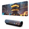 Mouse Pad Gamer Estilo E-Sports, Extra Grande com Borda Costurada, E-Sports para Meninos, Grande Pad para Teclado, Espessura Aumentada e Antiderrapante