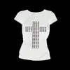 Moda de Verano Transfronteriza Nuevo Estilo Americano Sexy Chica Caliente Ajuste Delgado Diamante Caliente Cuello Redondo Camiseta Tops para Mujer