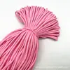 En Stock 5mm Poliéster Colorido Puntos Patrón Trenzado Cordón DIY Correa para Bolso Hecha a Mano Cuerda para Paraguas Llavero Cadena para Teléfono