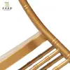 Silla de Metal y Bambú, Silla para Banquetes, Silla de Exterior, Muebles de Hotel, Silla de Hierro Forjado, Silla de Comedor Simple, Silla de Comedor de Exterior, Respaldo Alto