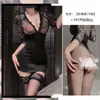 Lingerie Sexy, Decote em V Profundo, Secretária, Bodycon, Uniforme, Desejo Puro, OL, Estampada, Transparente, Vestido Bodycon, Roupão de Luta Lingerie