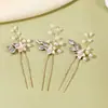 Xiuhe accesorios para el cabello de perlas de cristal antiguas flor de pelo hecha a mano peine retro transfronterizo hermoso pasador de boda para novia