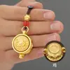 Llavero de Latón con los Doce Signos del Zodiaco, Colgante Atractor de Fortuna, Llavero Tejido a Mano para Coche