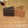 Billetera para monedas para hombre de cuero genuino retro, nueva moda, billetera de cuero Crazy Horse, billetera corta plegable de piel de vaca