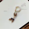Anillo de Correr Bodhi Accesorios para Pulseras Raíz de Bodhi Jade Blanco Natural Flor de Loto Fruta de Marfil Colgante Borla
