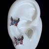 Lujo Ligero y de Gama Alta Clavos para Hélice Hueso del Oído de Hielo y Fuego Tornillo de Acero de Titanio Bolas Pendientes Pendientes Y2K Joyería para Mujer Venta al por Mayor