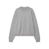 Popular Normcore Europeo y Americano Amazon Aliexpress Elegante Ropa de Trabajo Versátil Holgada y Cómoda Sudadera de Punto Acanalado de Otoño