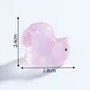 Nuevo producto transfronterizo: Figuras en miniatura de caracol brillante y conejito de mar, lindos adornos pequeños, accesorios de decoración DIY, piezas decorativas mini