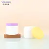 Fabricante Transfronterizo Spot Moldeado por Inyección de PP Botella de Boca Ancha 200ml Botella de Barro para Mascarilla Facial Botella de Crema Botella Resistente a Altas Temperaturas Botella para Exfoliante