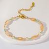 Pulsera Transfronteriza Nueva de Perla Natural de Agua Dulce de Color Cristal para Mujer con Diseño de Nicho de Estilo Coreano Dibujable Joyería