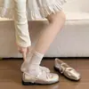 Zapatos Mary Jane de Tira Cruzada Estilo Francés para Mujer, Aumentan la Altura, Novedad Primavera y Otoño 2026, Zapatos de Salón Individuales Estilo Hada Ballet de Boca Baja