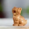 Souvenir de Navidad Talla en Madera de Ciprés Llavero Colgante Navideño Productos de Madera del Zodiaco de Dibujos Animados Dragón, Serpiente y Año del Caballo