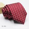 Corbata Jacquard Tintada en Hilo para Hombre 8cm Accesorios para Traje de Negocios Corbata con Logo a Rayas Stock Listo Venta al por Mayor