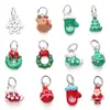 Atacado transfronteiriço novo Papai Noel de Natal Árvore de Natal Pulseira DIY Corrente para celular Contas soltas Acessórios de joias com contas